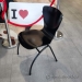 Kimball Bingo Black Guest Stacking Chair w/ Chrome Frame
